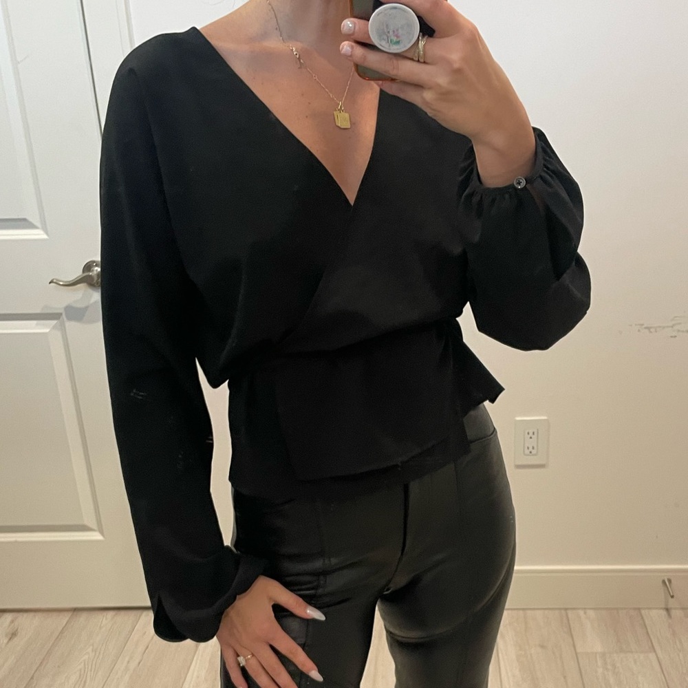 Wilfred Aritzia Wrap Blouse